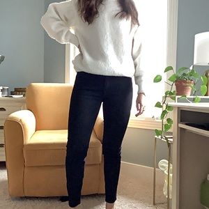 Everlane Mid-Rise Black Skinny Jeans | 27R